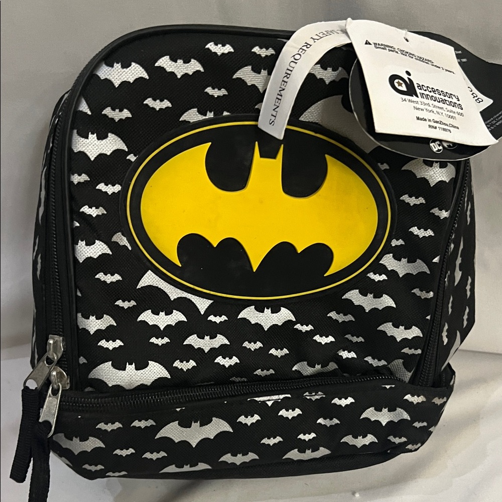Kids Batman Black and Yellow Lunchbox